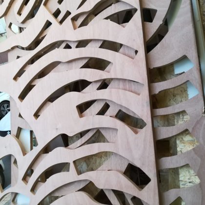 לוחות מרכיבי "האסלה המשפחתית" לאחר פירוקם