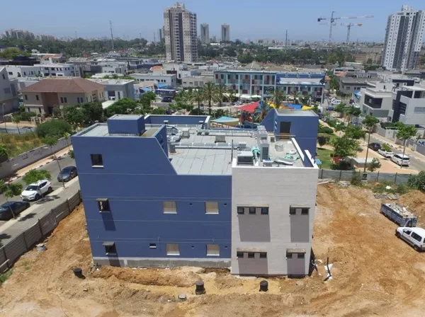 צילום מרחפן בשלבי בניה מתקדמים