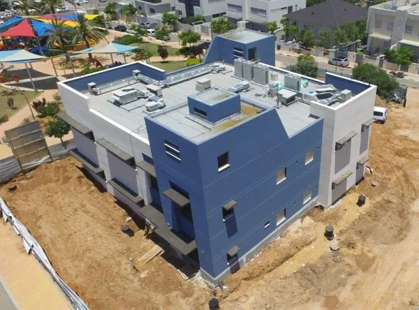 צילום מרחפן בשלבי בניה מתקדמים