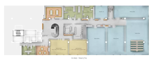 תכנית נגטיבית | קומה 6 | בניין השחר