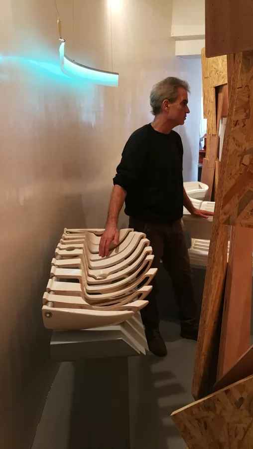 סיור בתערוכה לסטודנטים מהפקולטה לעיצוב במכון הטכנולוגי חולון H.I.T
